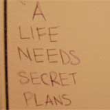 Secret plans. Photo by Mer Fuller.