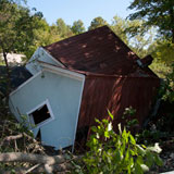 The view of Jon Graham's house from Route 100 in Rochester. VTD/Josh Larkin