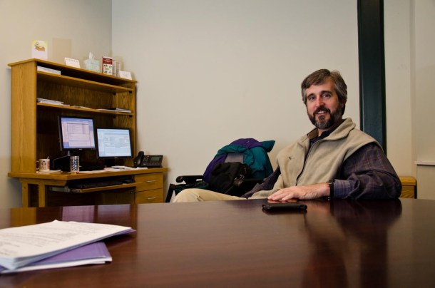 DEC Commissioner David Mears in his new Fayston office. VTD/Josh Larkin