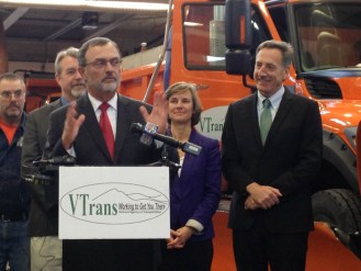 Brian Searles, Sue Minter, Peter Shumlin