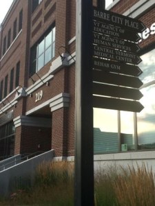 The Agency of Human Services and other state offices are located in Barre City Place. Photo by Cate Chant/VTDigger