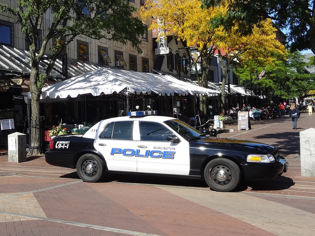Burlington police cruiser