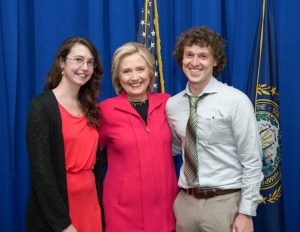 Hillary Clinton, Greg and Amy Tatro 