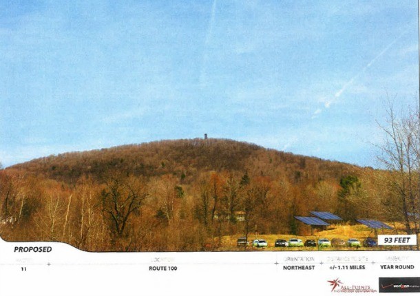 Verizon tower Stowe Waterbury