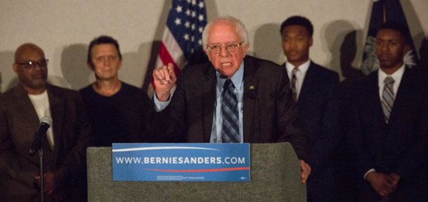 Sen. Bernie Sanders speaks in Columbia, S.C. Photo by Hilary Hess/Sanders campaign.