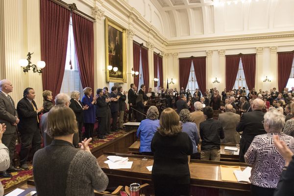 Statehouse, budget address