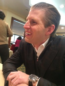 Eric Trump, son of Donald Trump. VTDigger Photo by Mark Johnson.
