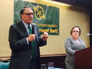 Former state Sen. Peter Galbraith received the support of the VSEA's Legislative Committee, which will recommend to the group's Board of Trustees that he receive the union's endorsement.