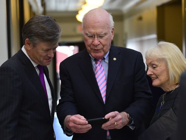 Matt Erskine, Patrick Leahy, Marcelle Leahy