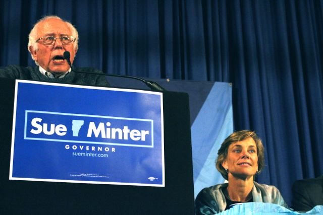 Bernie Sanders, Sue Minter