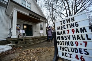 Newfane town meeting