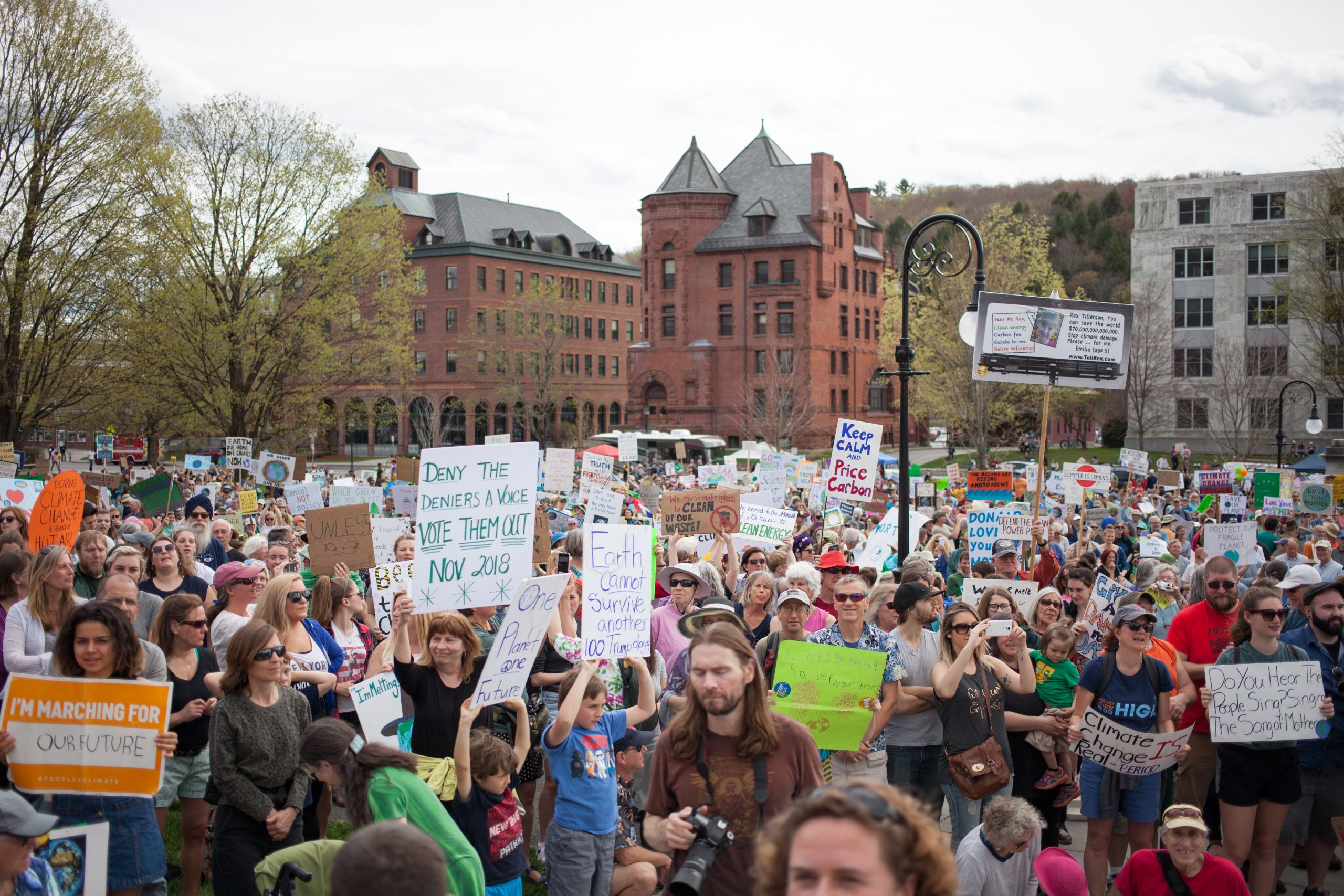Crowd at climate march