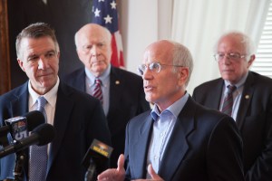 Phil Scott with Congressional delegation