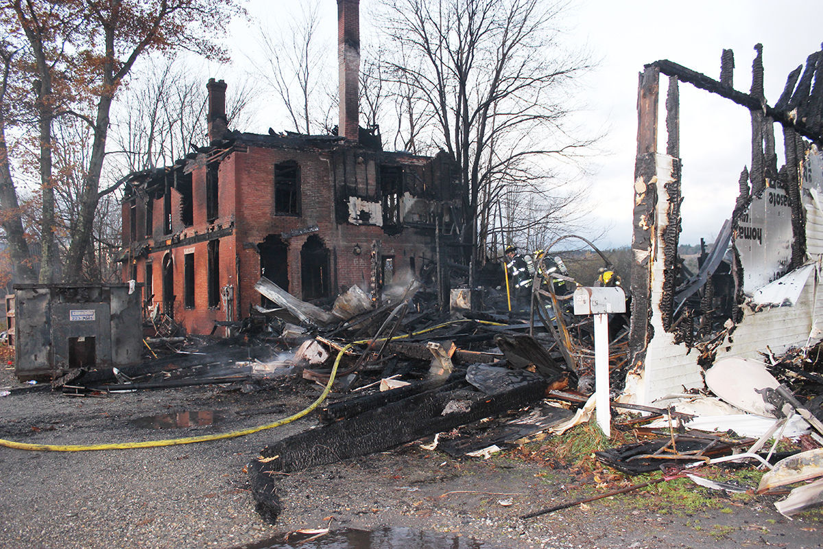 Fire destroys former auction house in Waterbury Center VTDigger