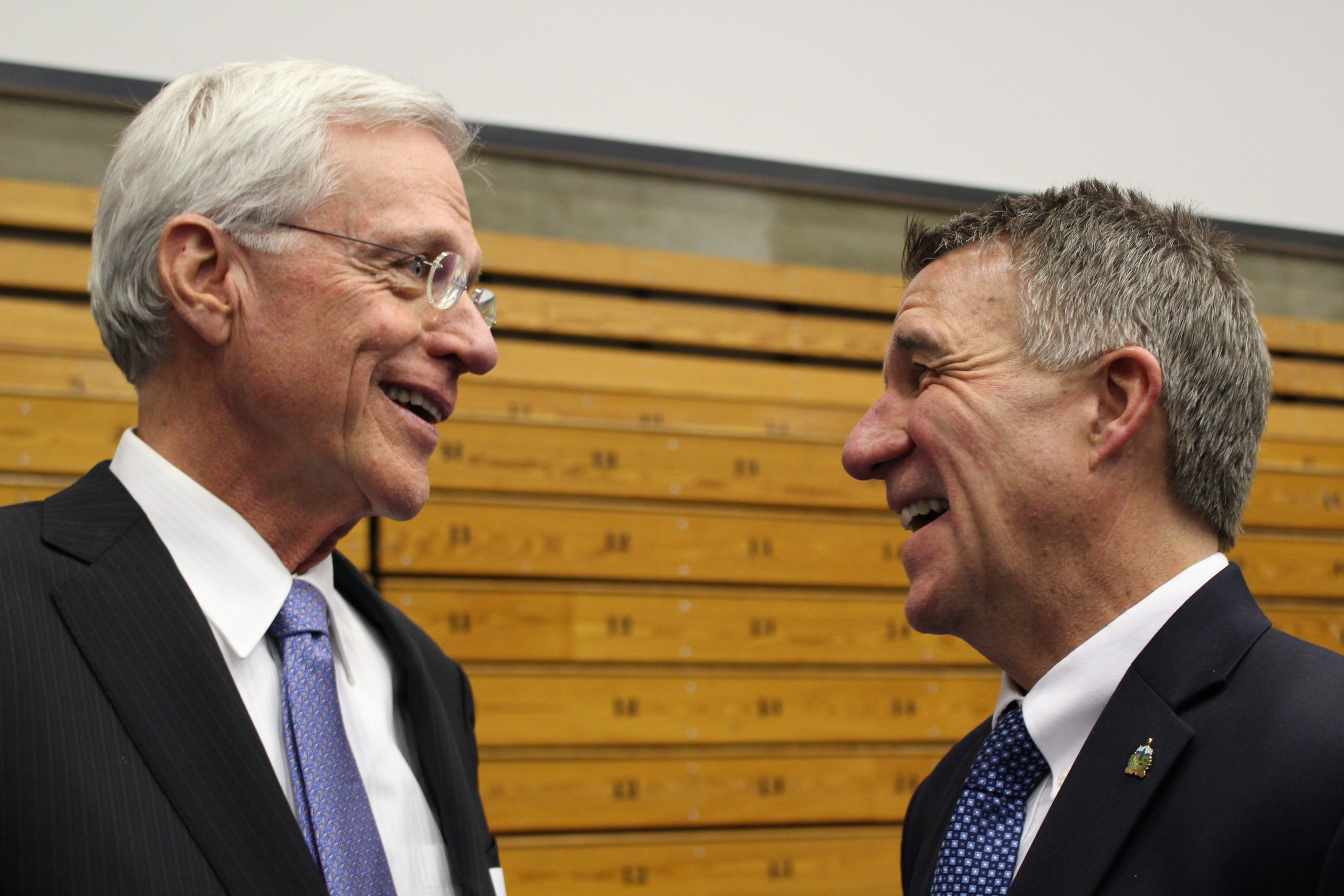 Ernie Pomerleau and Phil Scott