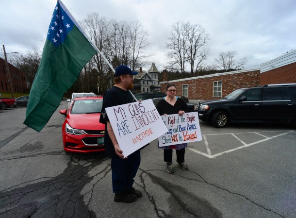 gun rights protesters