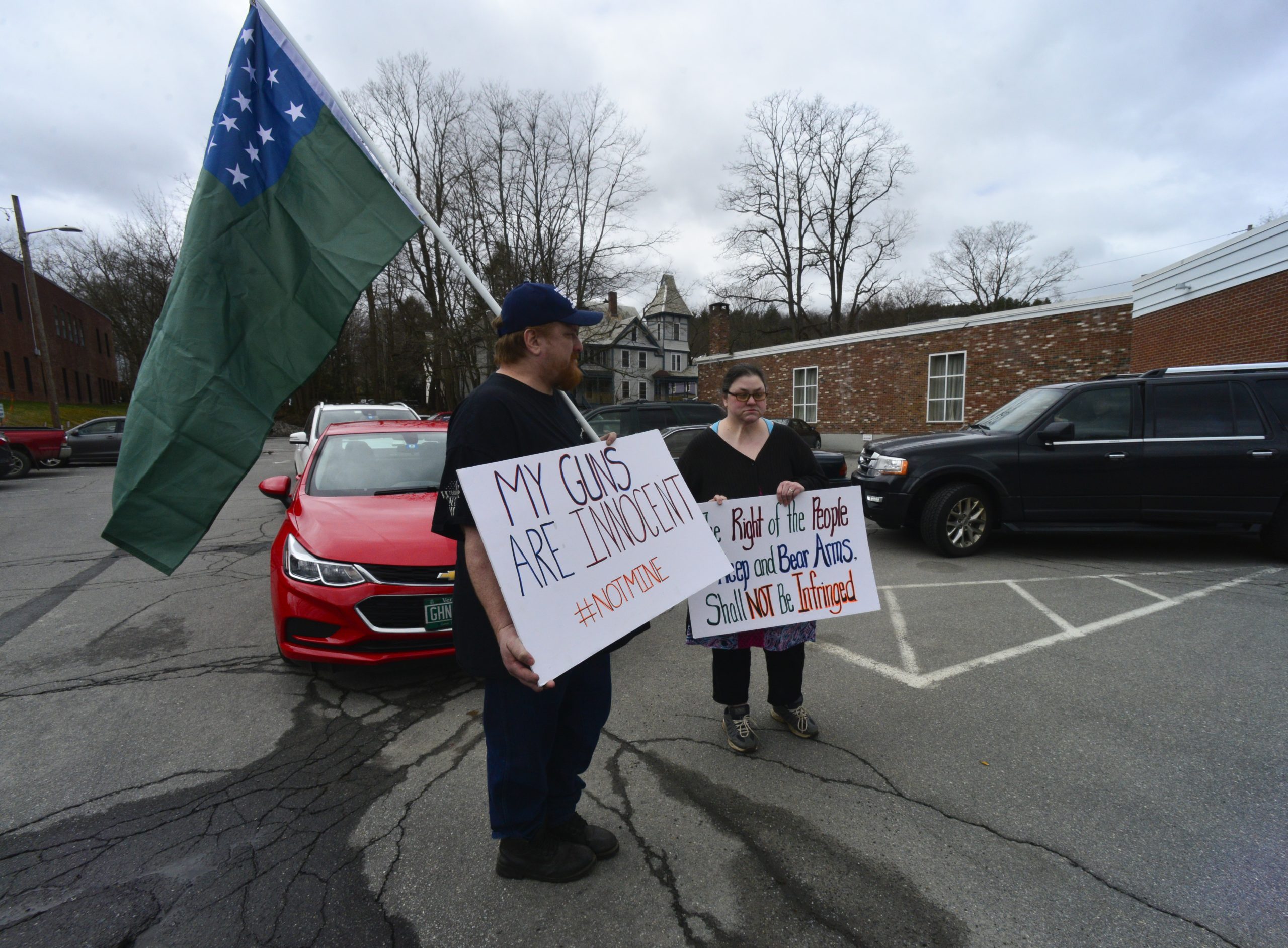 gun rights protesters
