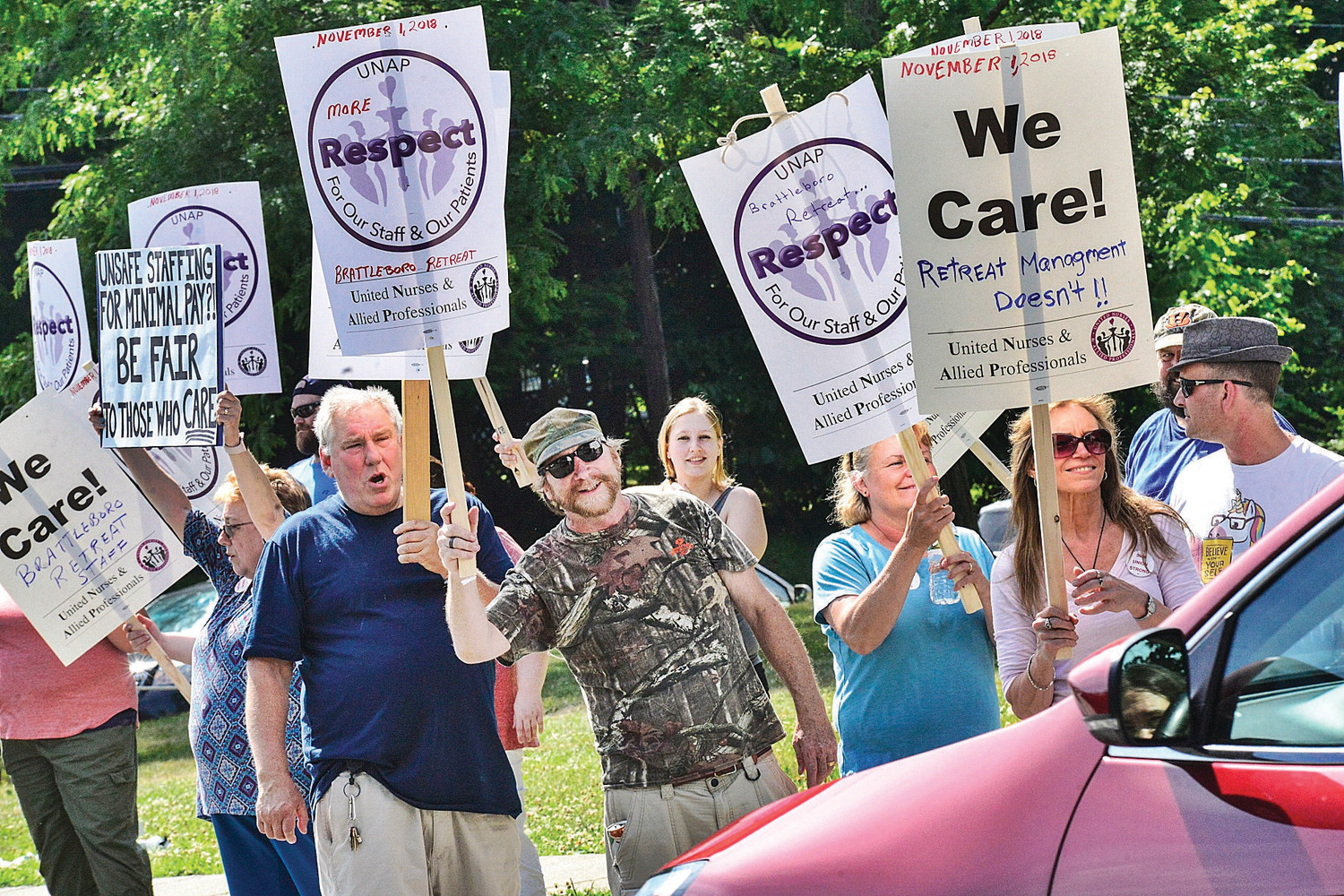 Brattleboro Retreat picket
