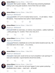James Ehlers' 2010 tweets about unions