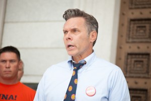 James Ehlers speaks at the Statehouse