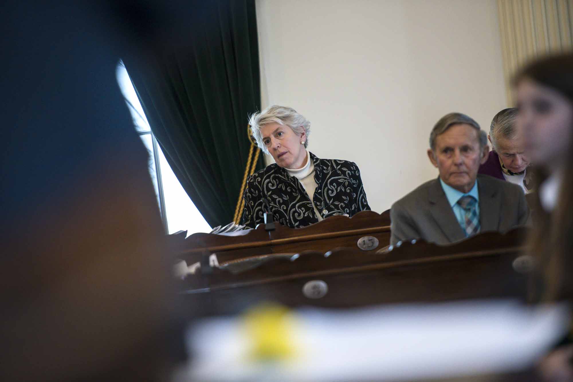 Sen. Alison Clarkson in the Senate chambe