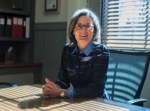 Cassie Polhemus is the executive director of the Vermont Economic Development Authority. Seen at the VEDA offices in Montpelier on Thursday, April 11, 2019. Photo by Glenn Russell/VTDigger