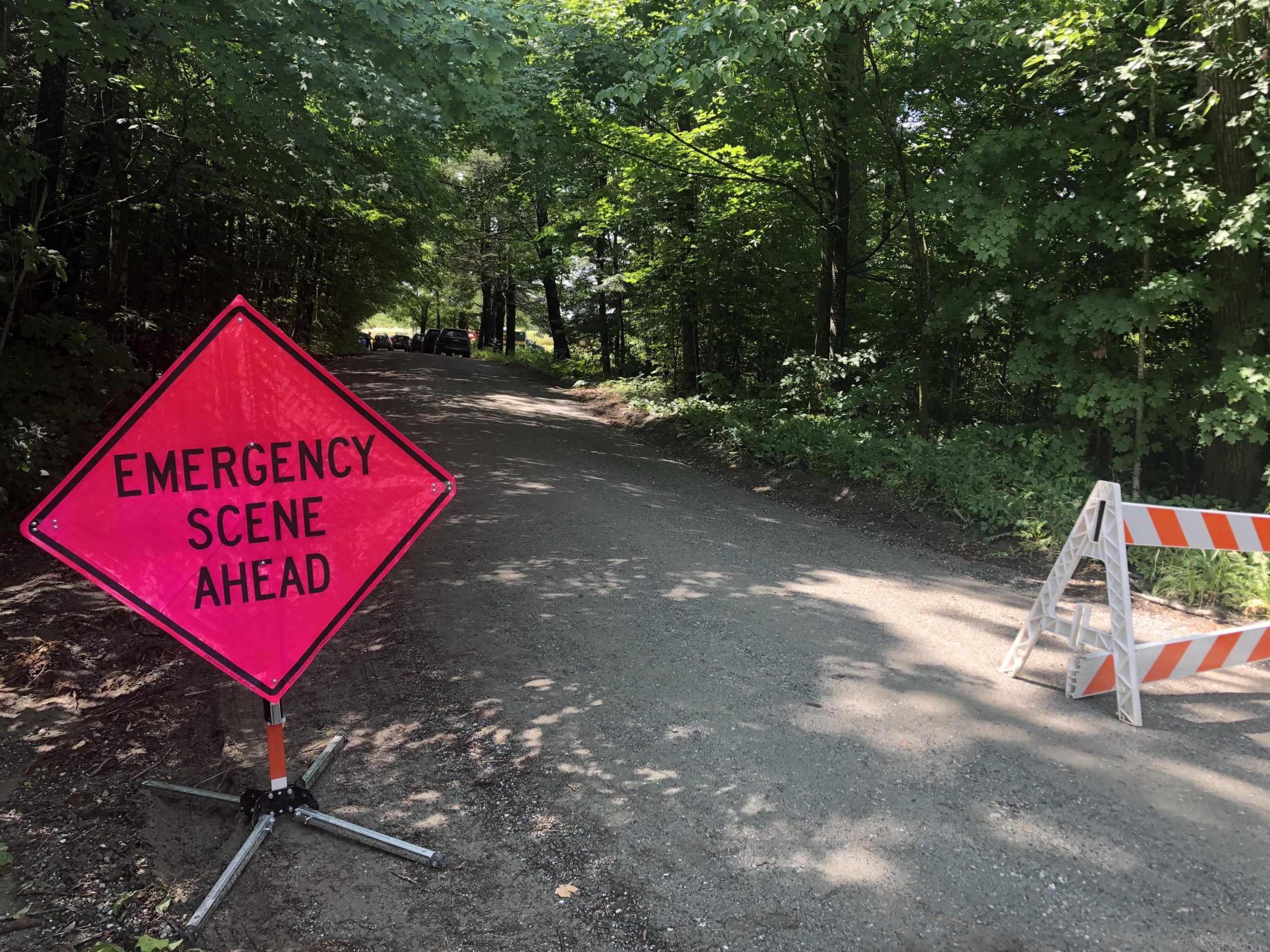 Hinesburg police scene
