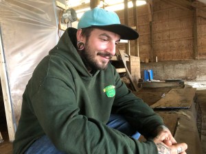 Dustin Sherman isn't sure he'll plant hemp again next year. But if it's legal to grow and sell marijuana, "and it’s feasible to do that, I will.” Photo by Anne Wallace Allen/VTDigger
