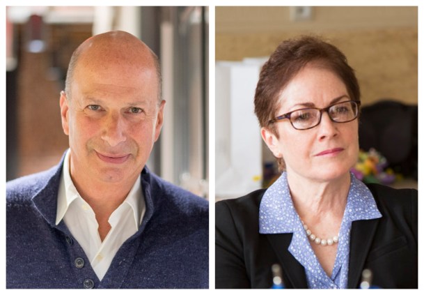 U.S. Ambassador to the E.U. Gordon Sondland, left, and former U.S. Ambassador to Ukraine, Marie Yovanovitch. Photo via WikiMedia Commons/U.S. Embassy in Kyiv