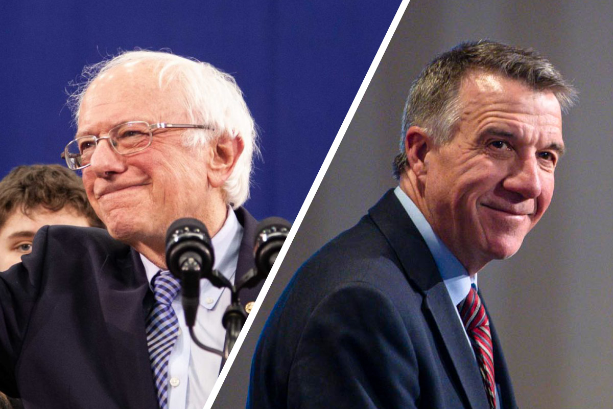David Moats High favorability for Bernie Sanders and Phil Scott