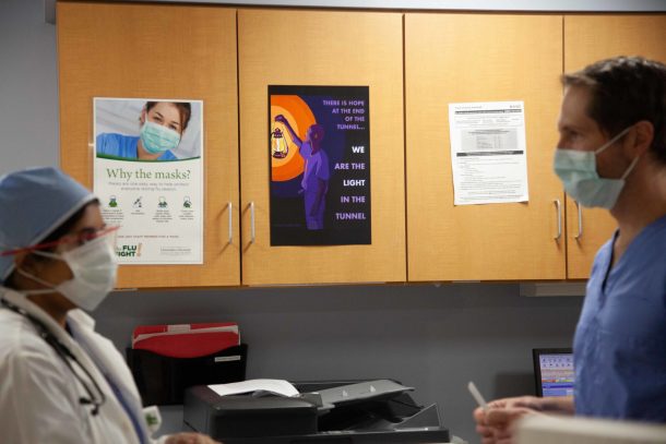 Doctors and nurses at Central Vermont Medical Center