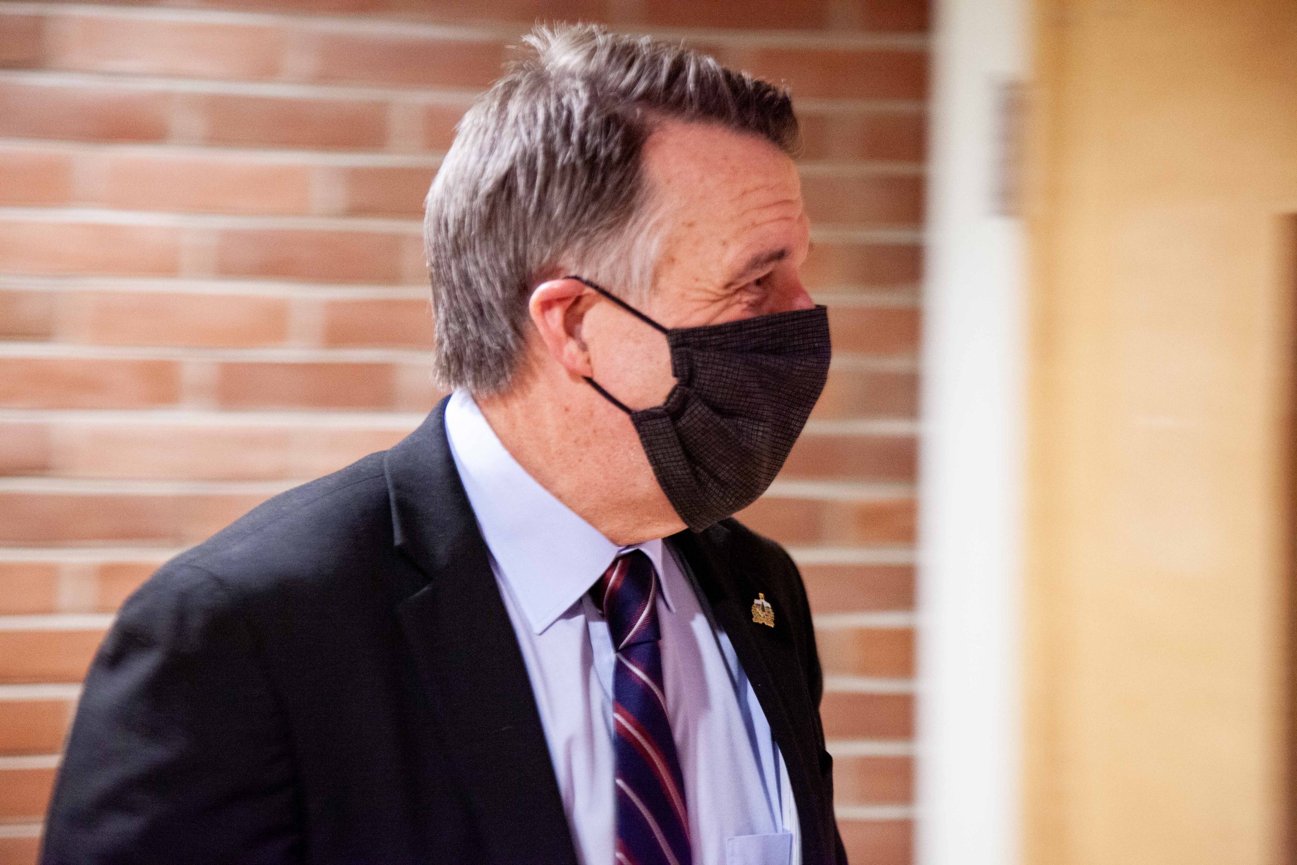 Phil Scott wearing mask