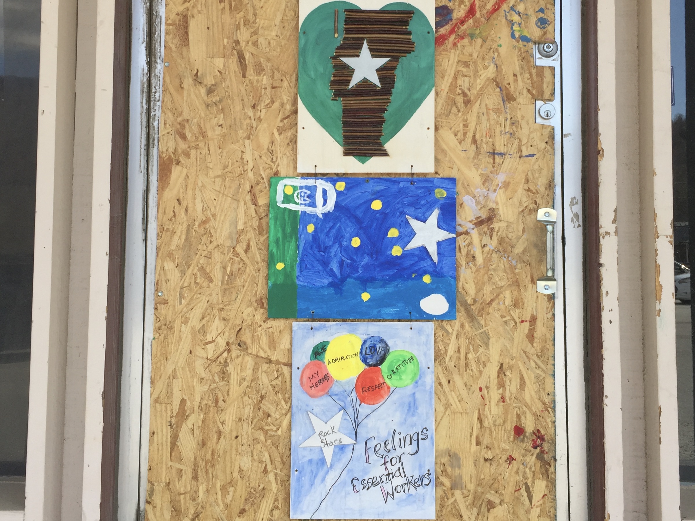 Community coronavirus art