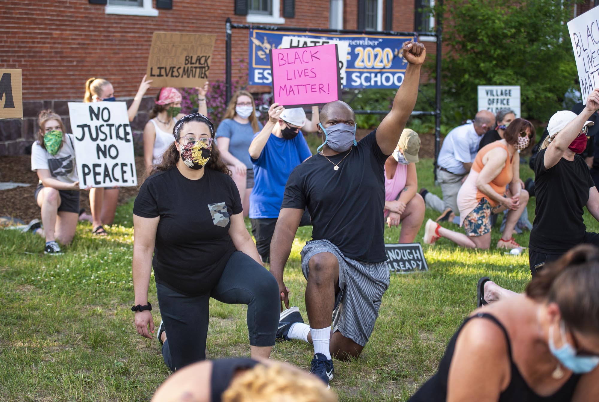 Essex George Floyd vigil