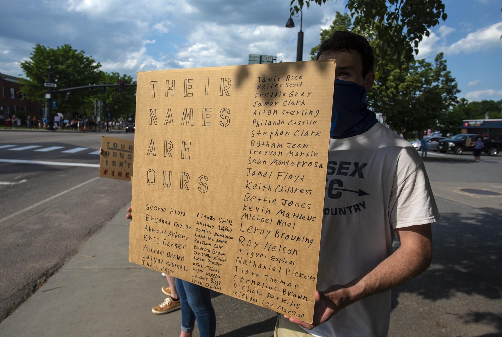 Essex George Floyd vigil