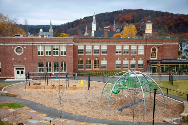 Playground and school