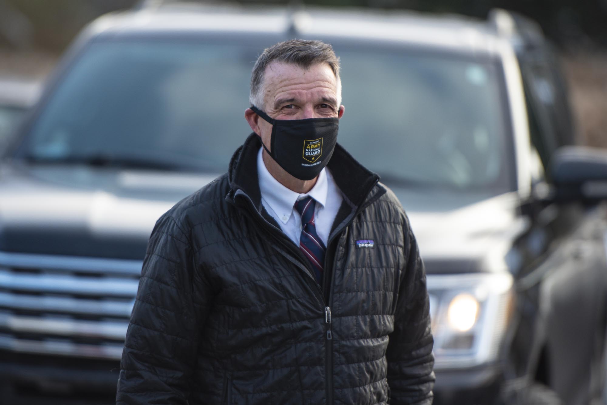 Phil Scott with mask