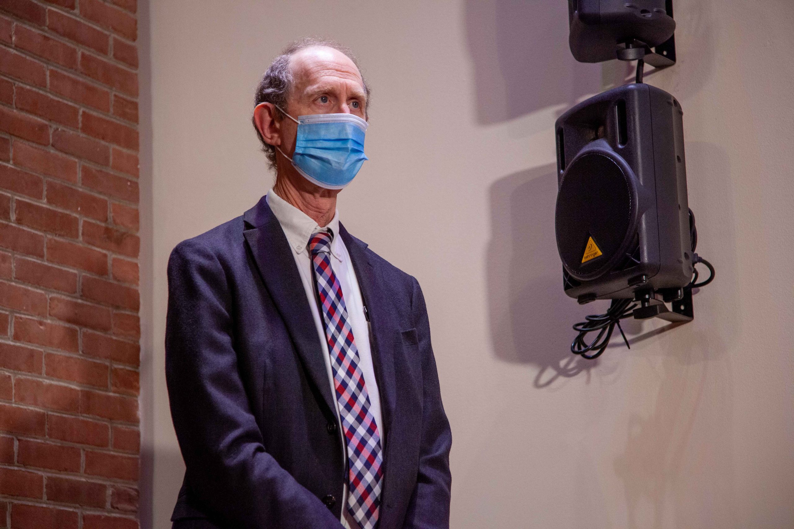 Mark Levine wearing mask