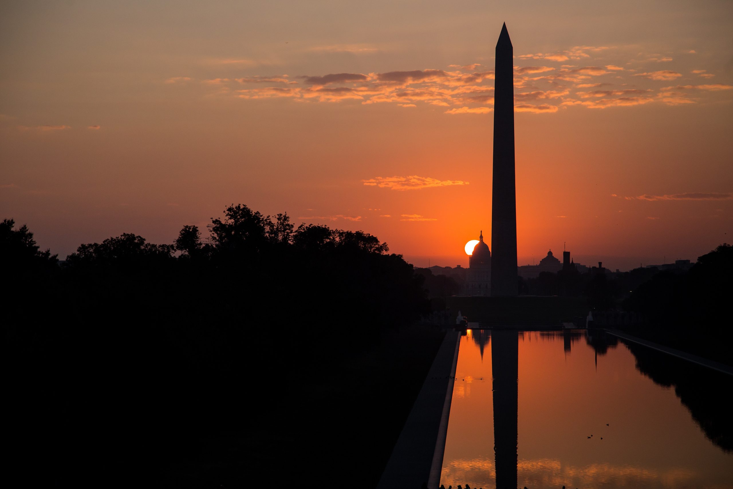 Washington, D.C., at sunset.