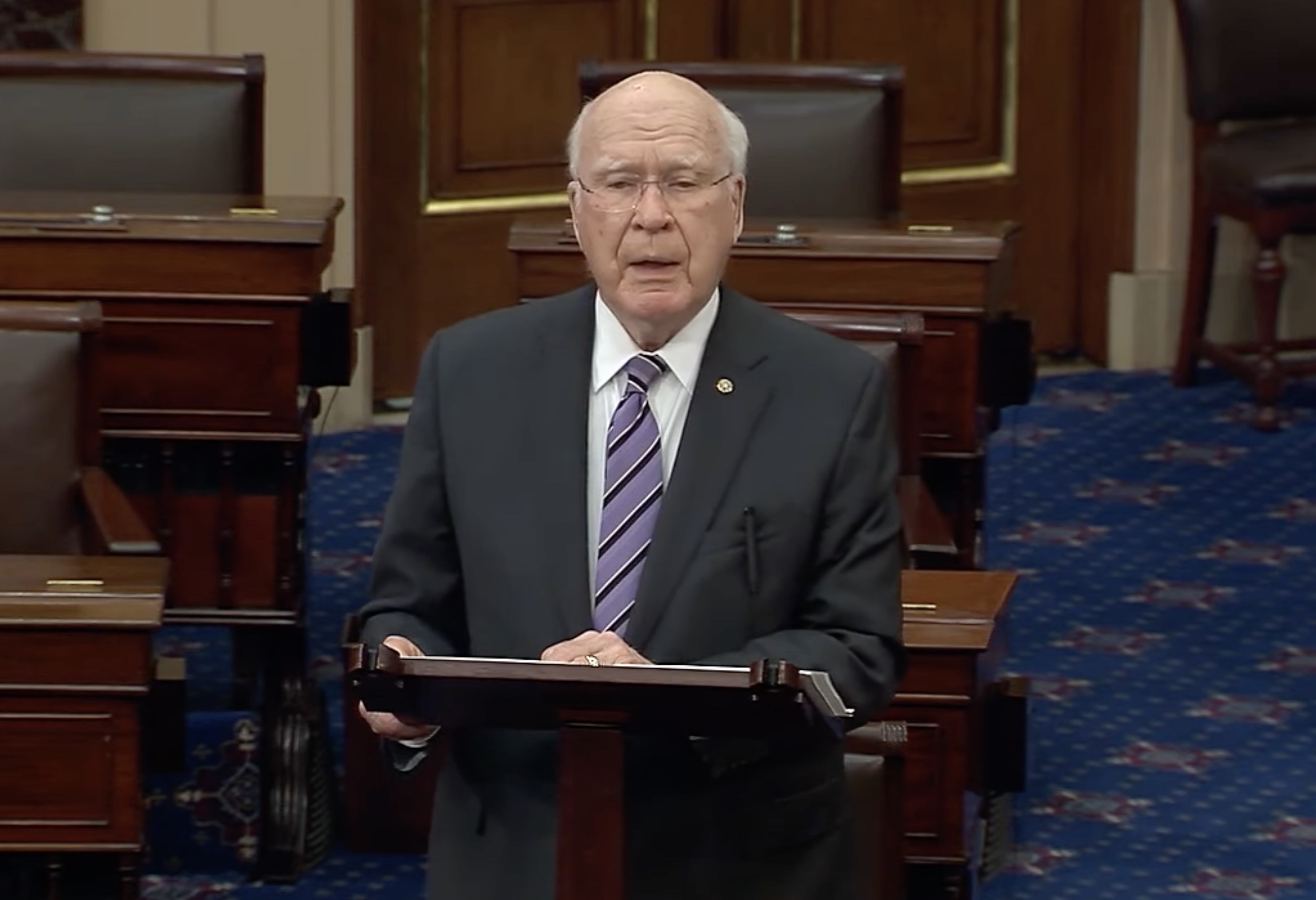 Patrick Leahy on Senate floor