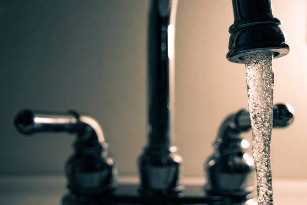 A water faucet