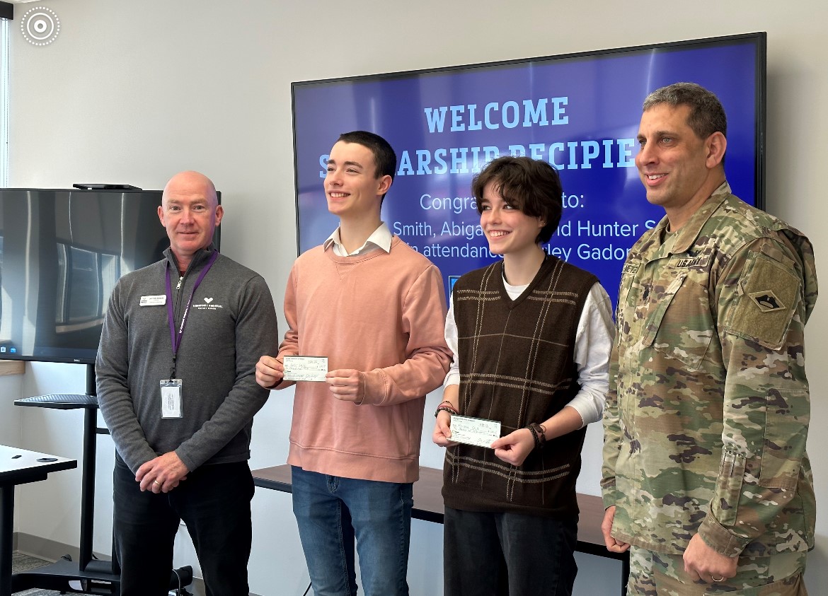 Vermont Federal Credit Union donates awards scholarships to the National Guard Association of Vermont - Vimarsana News
