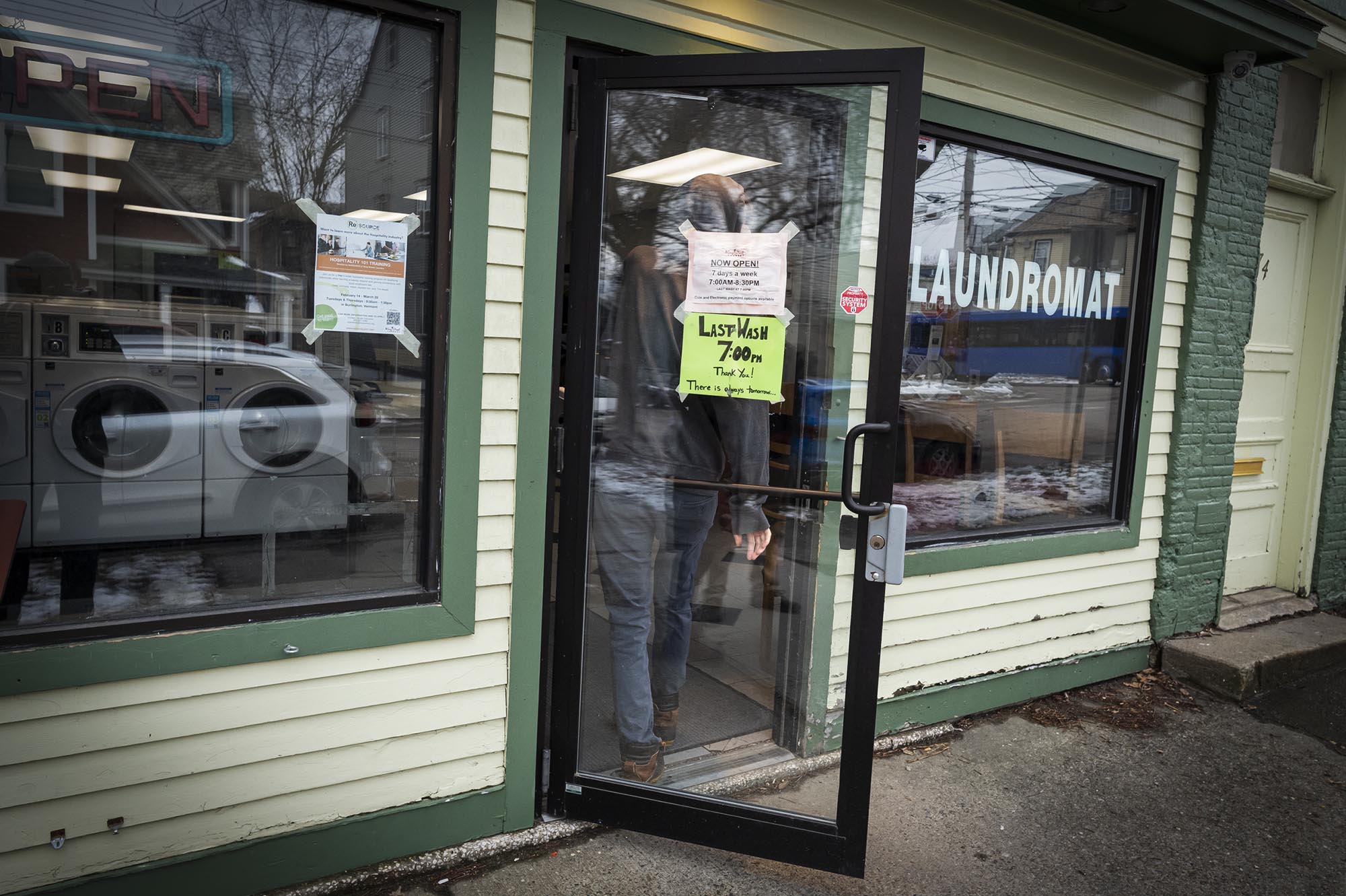 Wash and learn New owners bring social services to Burlington