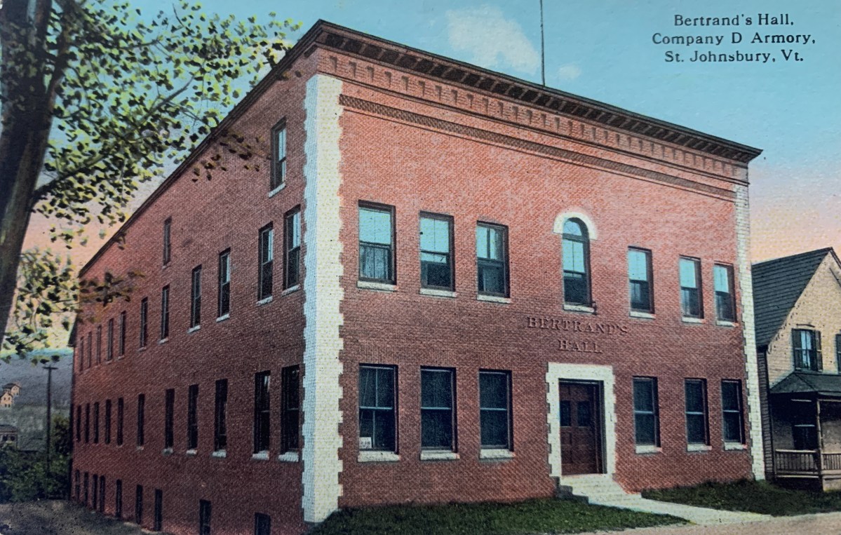 An old postcard of an old building.