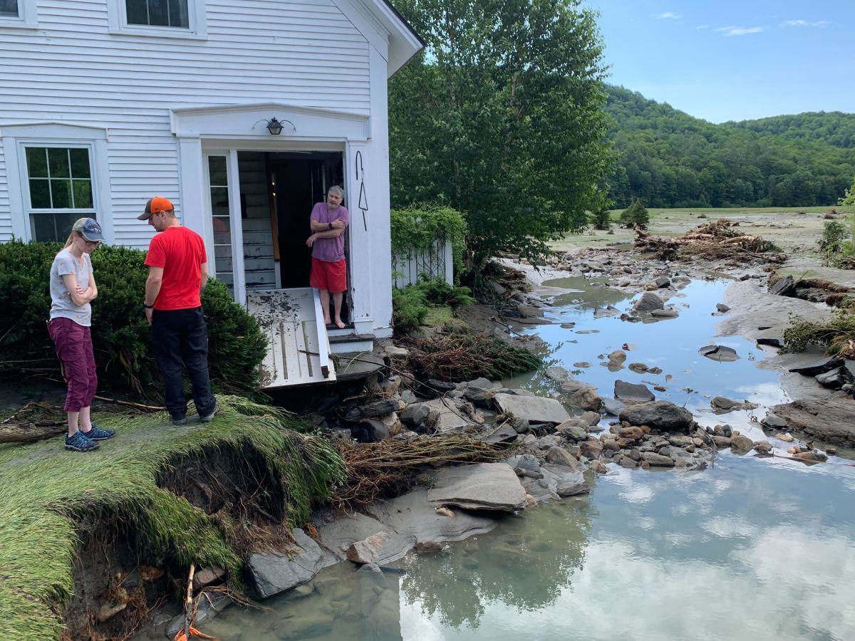 Flood damage in Reading