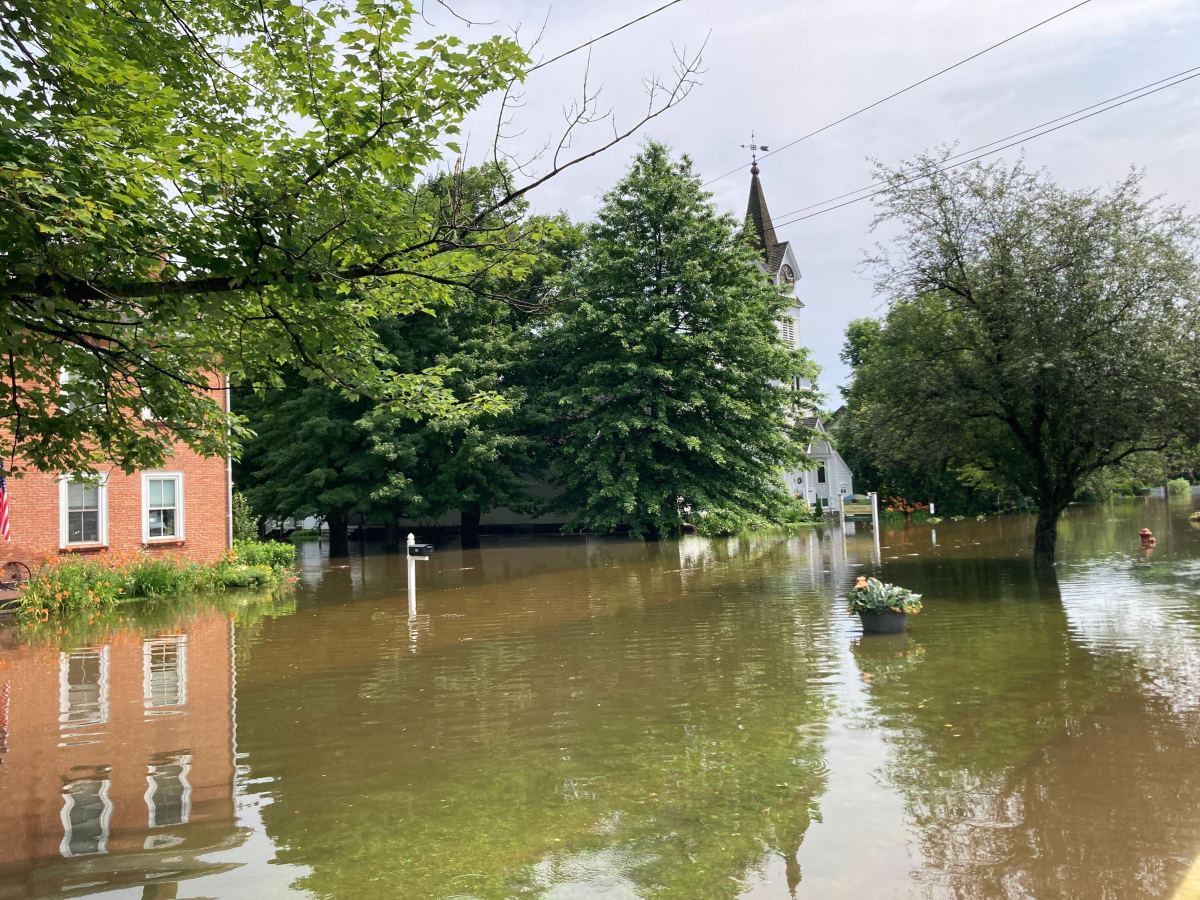 Cambridge flooded