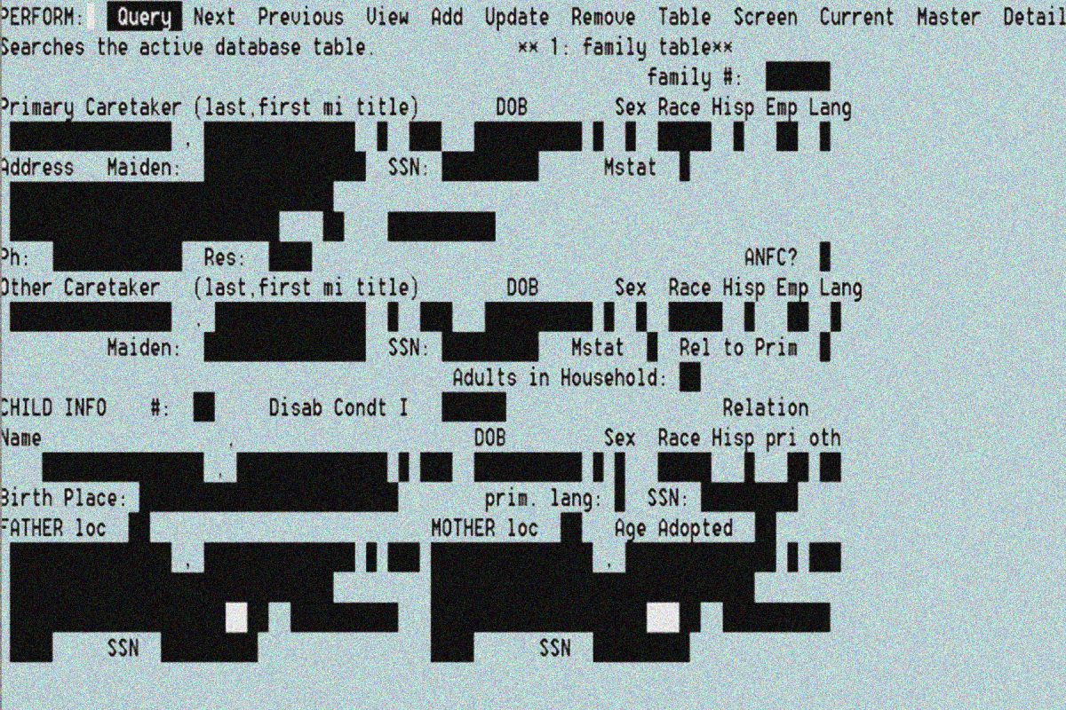 Various text on a blue grainy background.