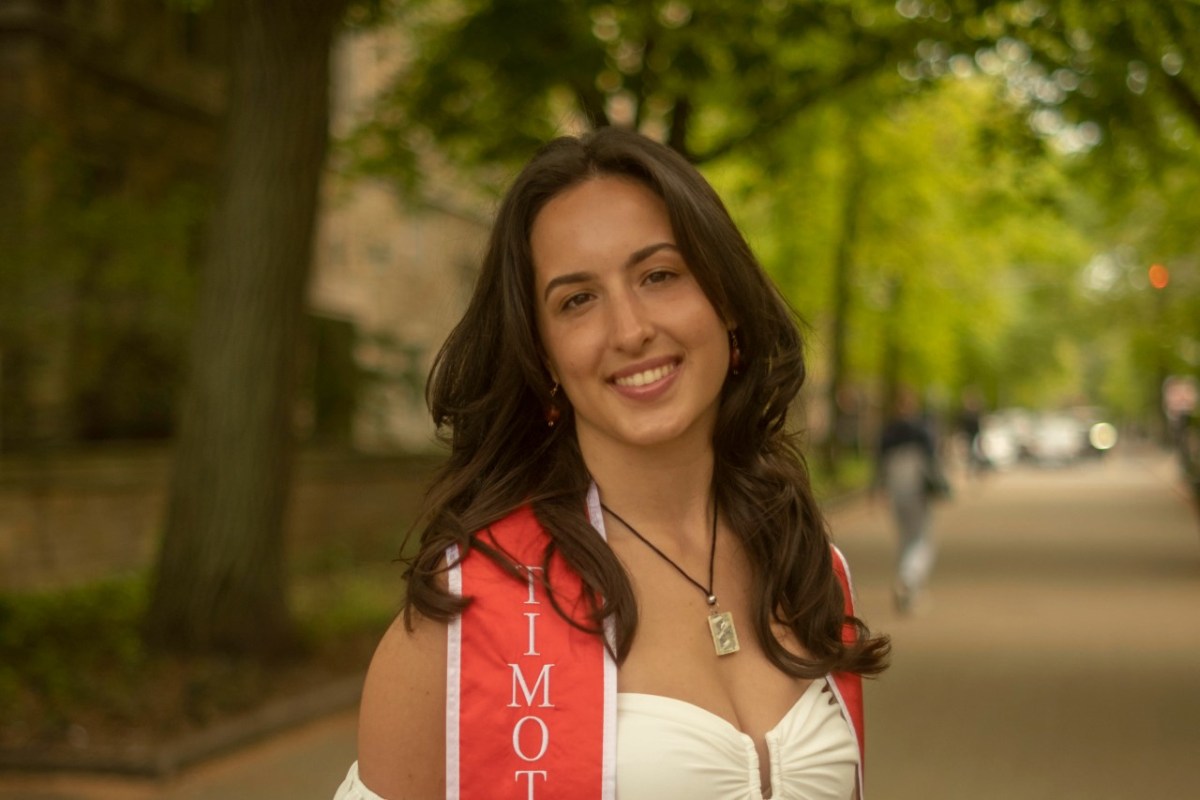 A girl standing on a path
