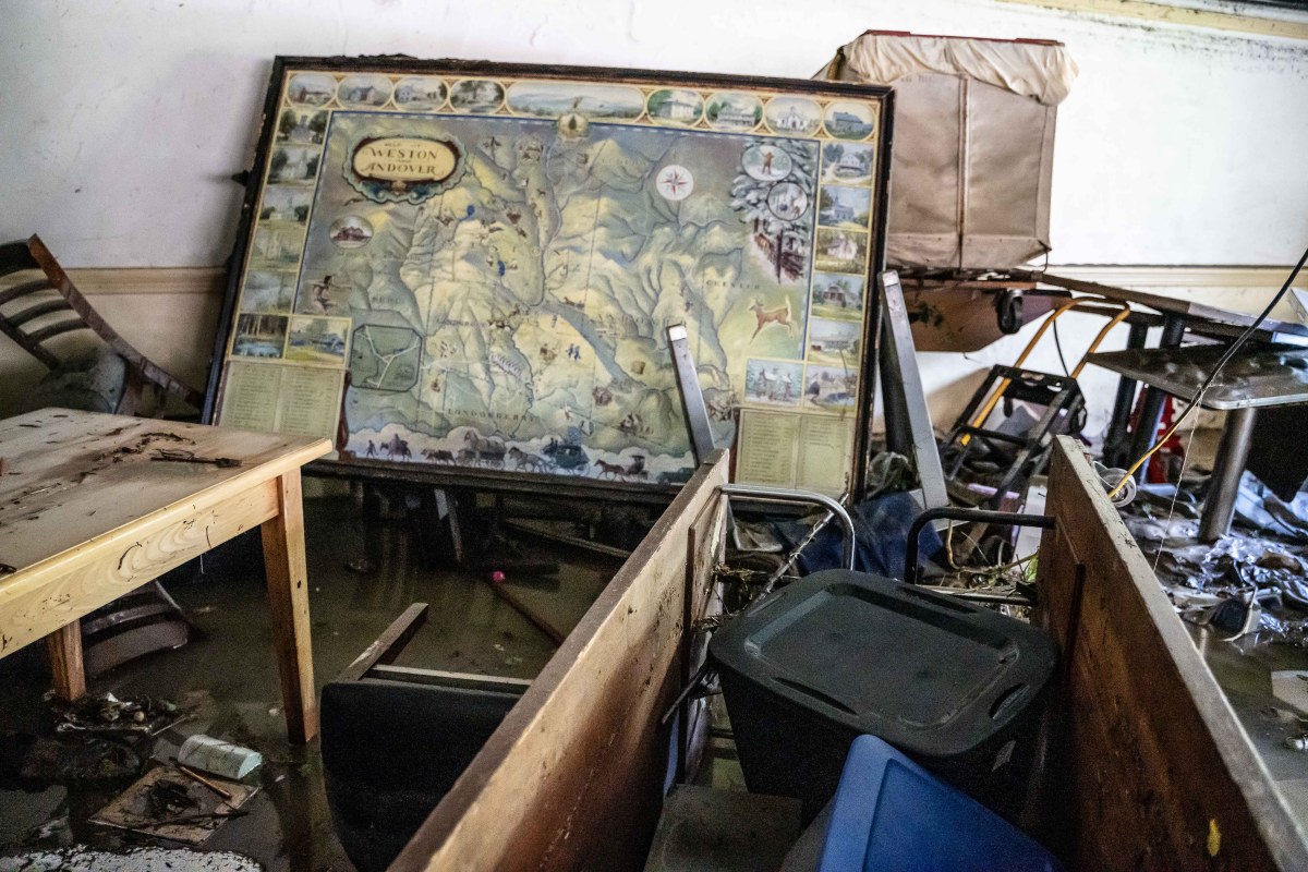 Weston Playhouse after the flood