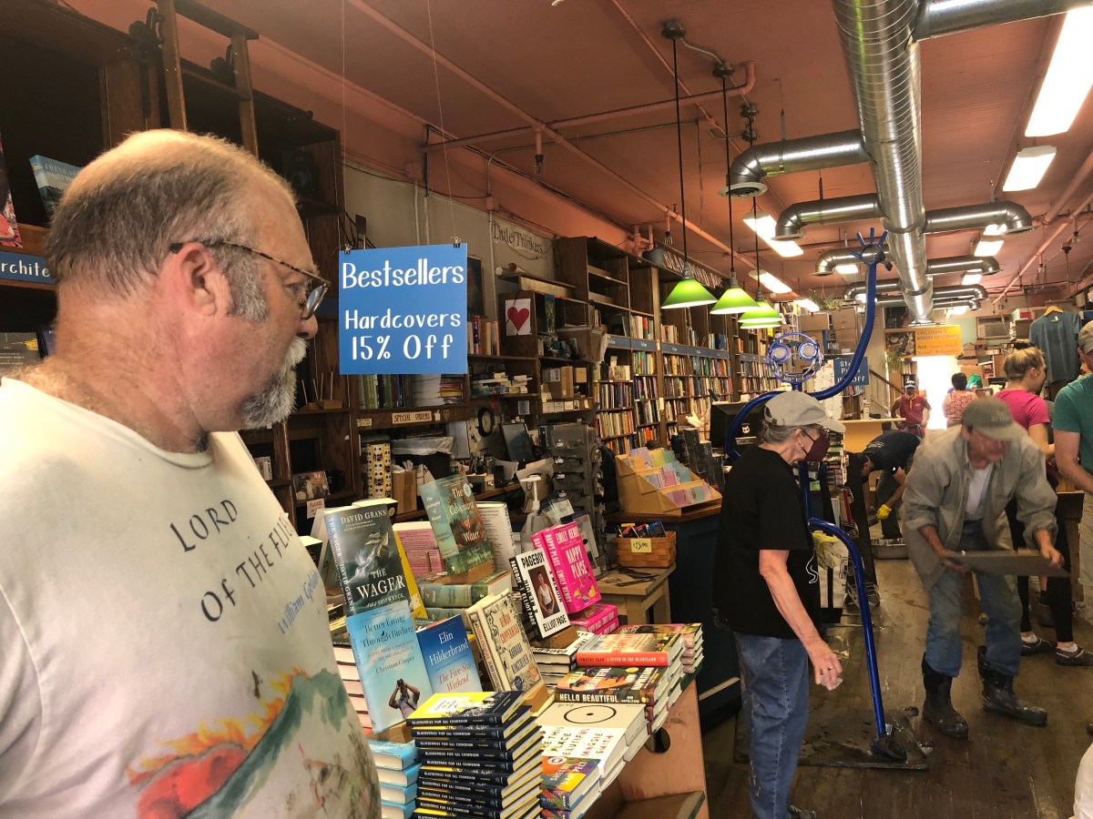 Bear Pond Books flood cleanup, Montpelier